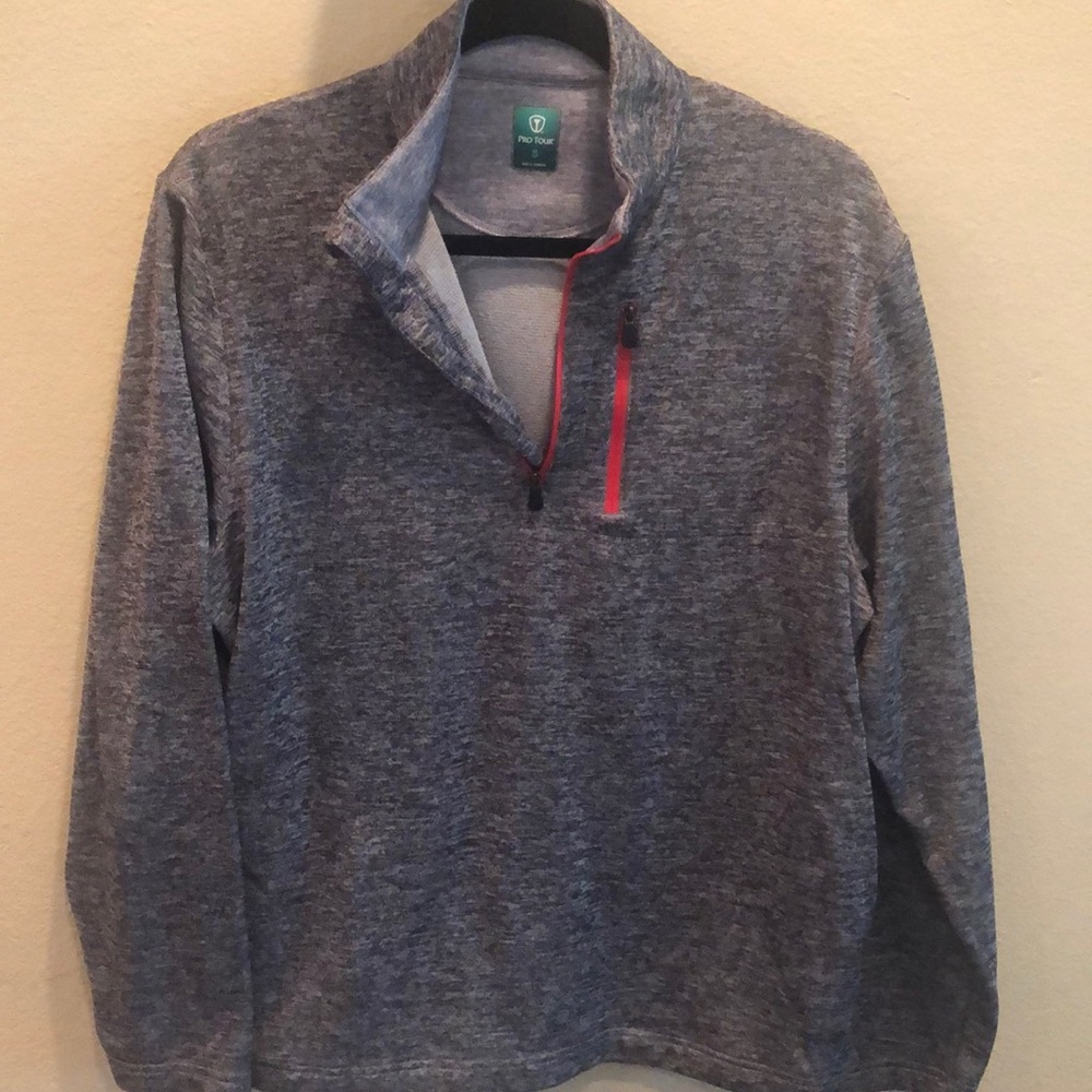 SZ S Pro Tour Long Sleeve Black Golf Pullover. EUC